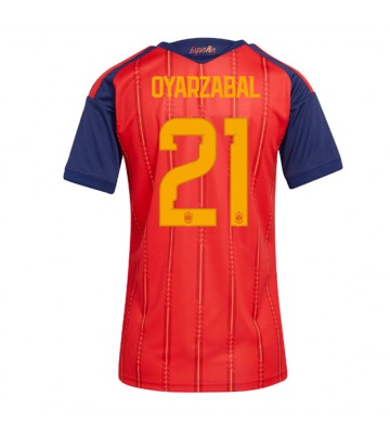 Spanien Mikel Oyarzabal #21 Hemmatröja Dam VM 2026 Kortärmad